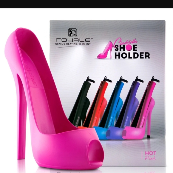 NIB-Royale Ceramic Vapor Styling FlatIron, Argan Infusion Oil, Shoe Holder-SET - Picture 6 of 14